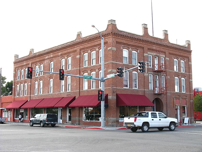 The historic Turner Hotel in Mountain Home, Idaho.