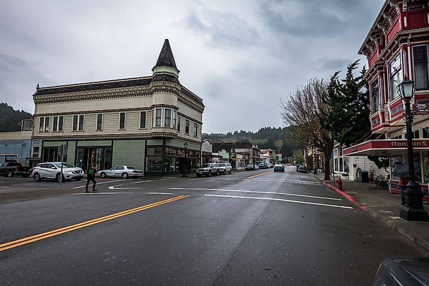 Main Street in historic Ferndale, California