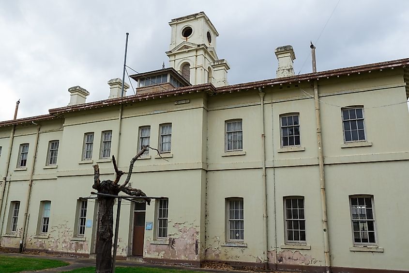 Outside of the Aradale Mental Hospital.