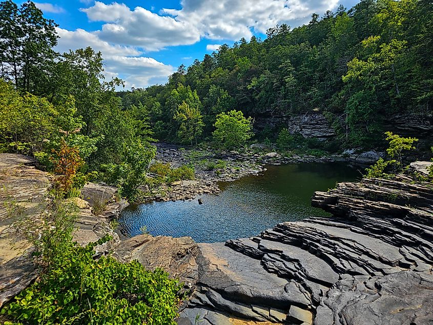 Little River Falls in Fort Payne, Alabama.