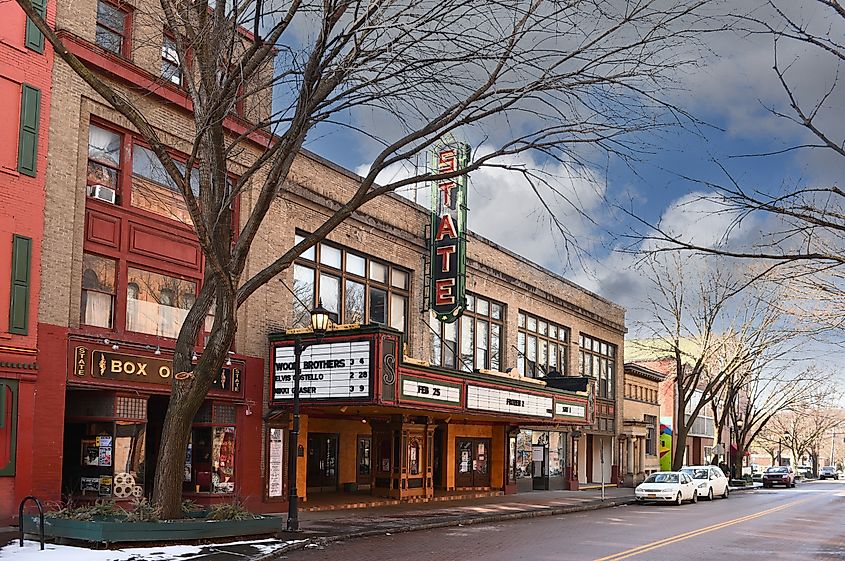 The State Theater in downtown Ithaca, New York.