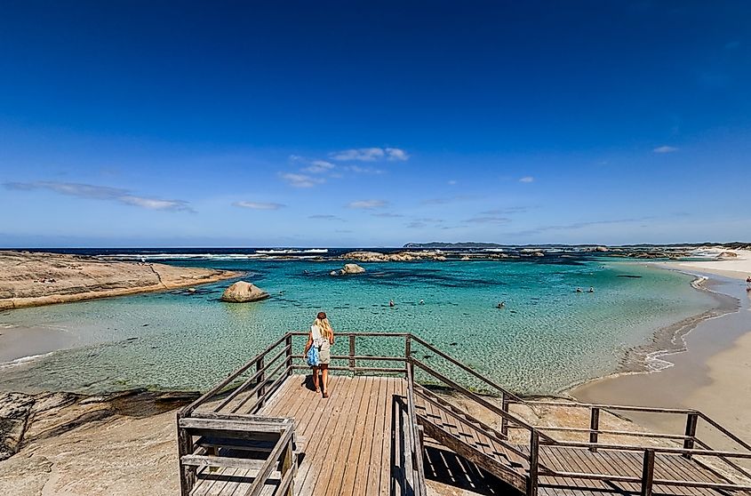 Sunny day at Green Pools Beach in Denmark