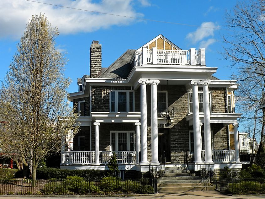 The historic neighborhood of Baynard Village, DE