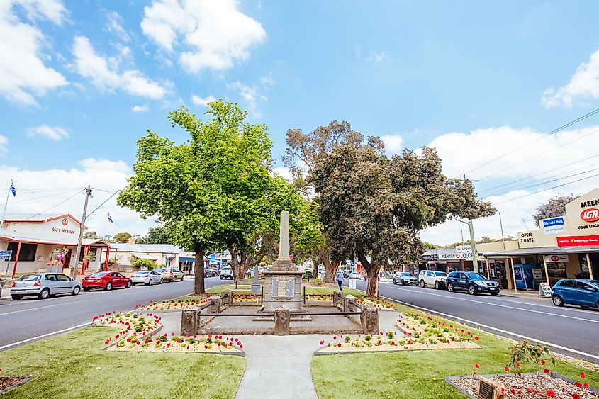 Buildings in Meeniyan, Victoria, Australia