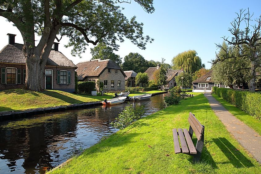 The charming town of Giethoor, the Netherlands.