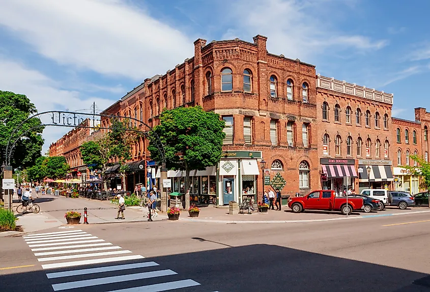 One of the main streets in Charlottetown, Prince Edward Island