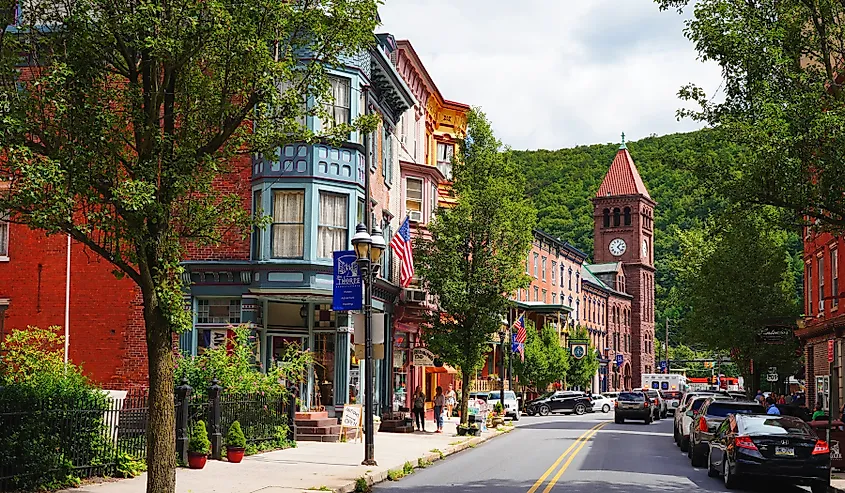 The town of Jim Thorpe, Pennsylvania.