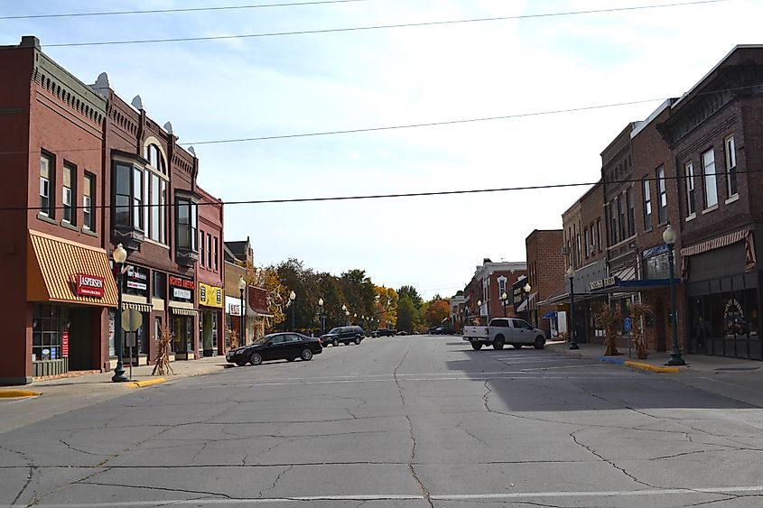 The Historic District in Hampton, Iowa.