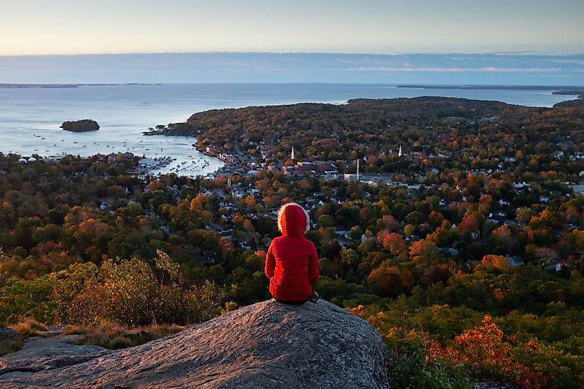 The view from Camden Hills State Park.