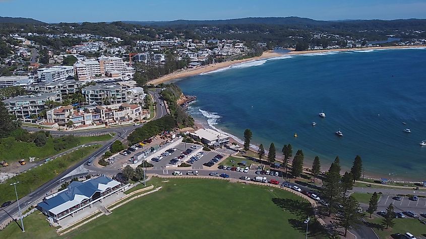 Aerial view of Terrigal, New South Wales