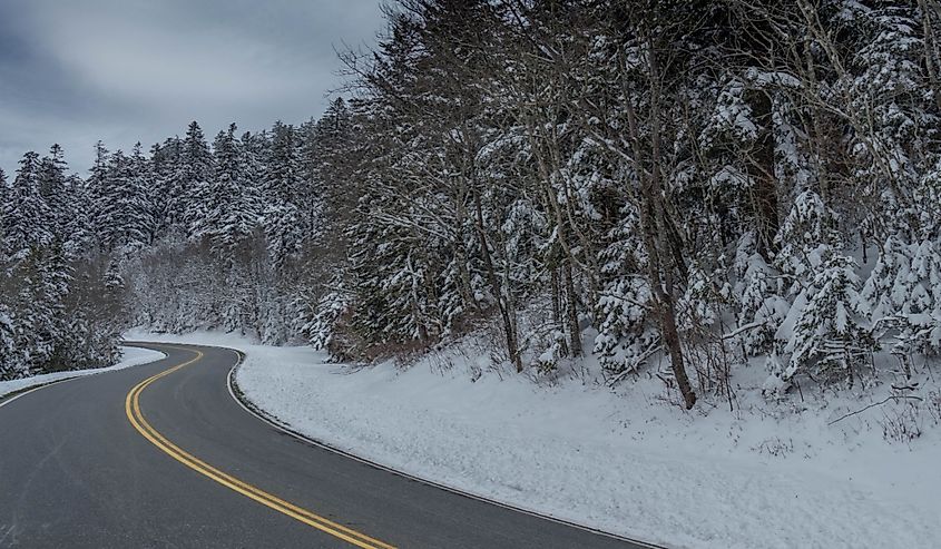 Great Smoky Mountains National Park in winter