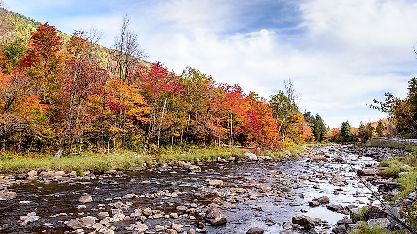 Ausable River at Wilmington, New York.