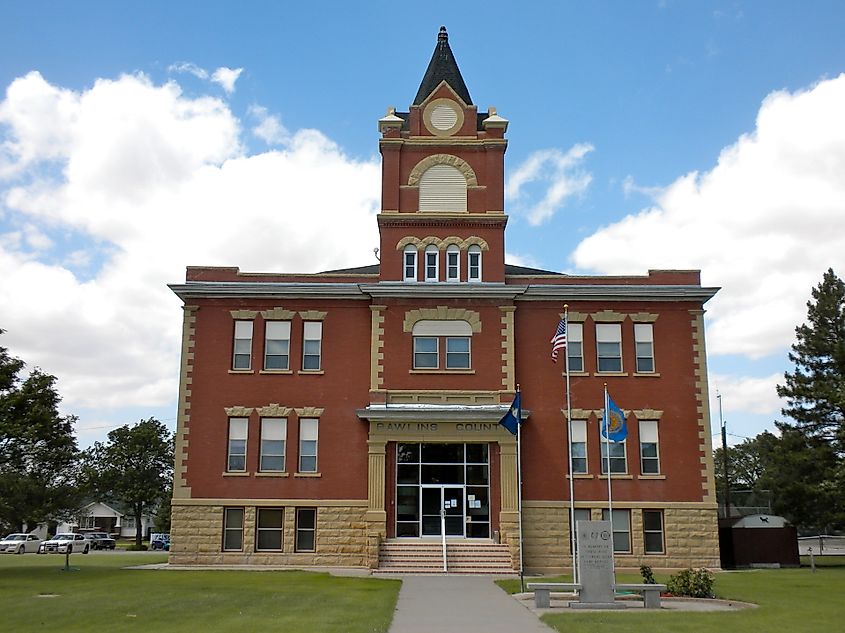 The Rawlins County Courthouse.