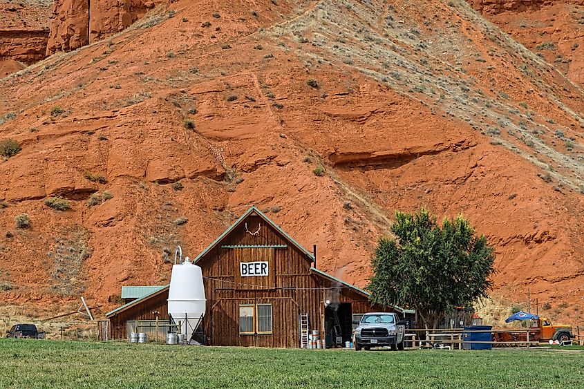 A brewery in Ten Sleep, Wyoming.