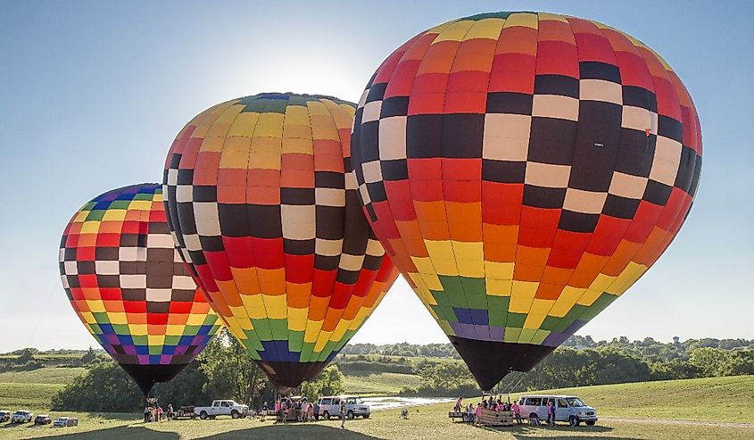 Hot Air Balloons at Indianola, Iowa