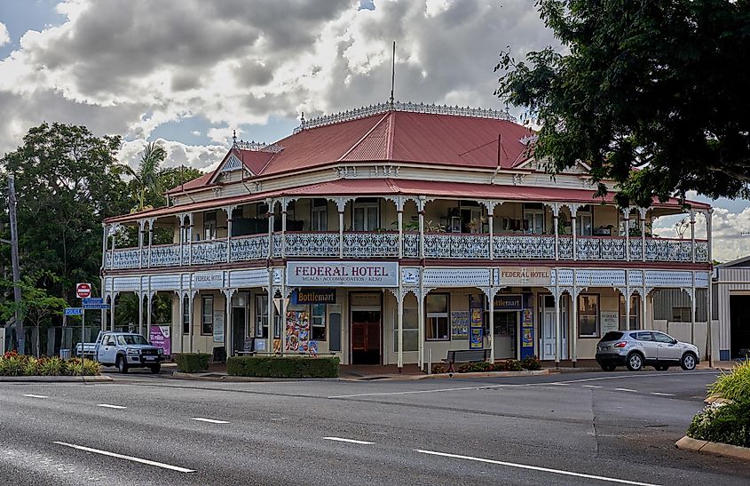 Historic buildings in Childers, Queensland.