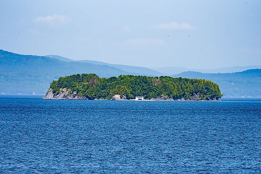Island on Lake Champlain