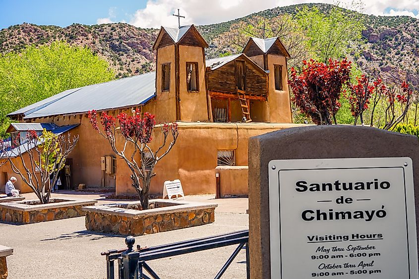 Entrance to El Santuario de Chimayo in New Mexico
