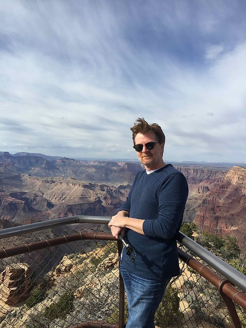 The author Bryan Dearsley at the Grand Canyon  (PHoto by Kim Dearsley)