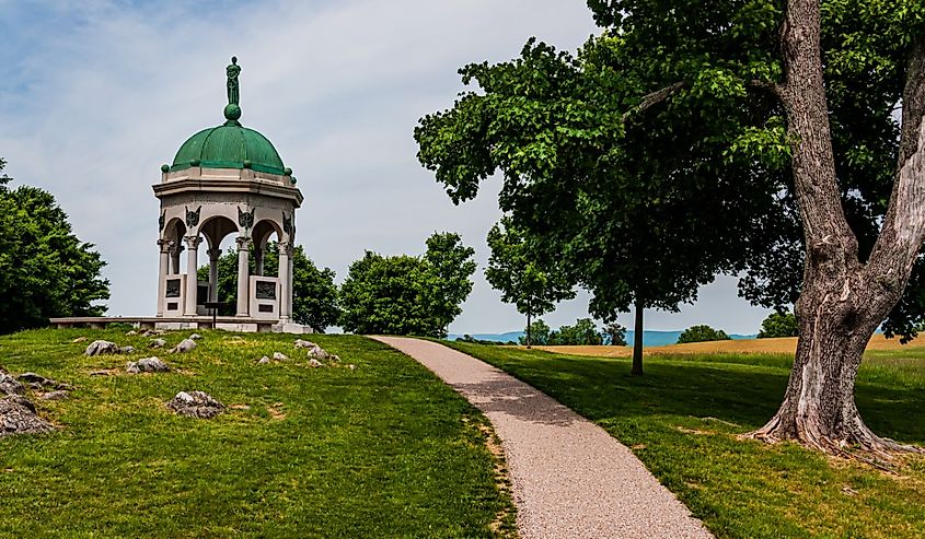 Photo of The Path Leading to the State of Maryland Monument, Antietam National Battlefield, Maryland USA