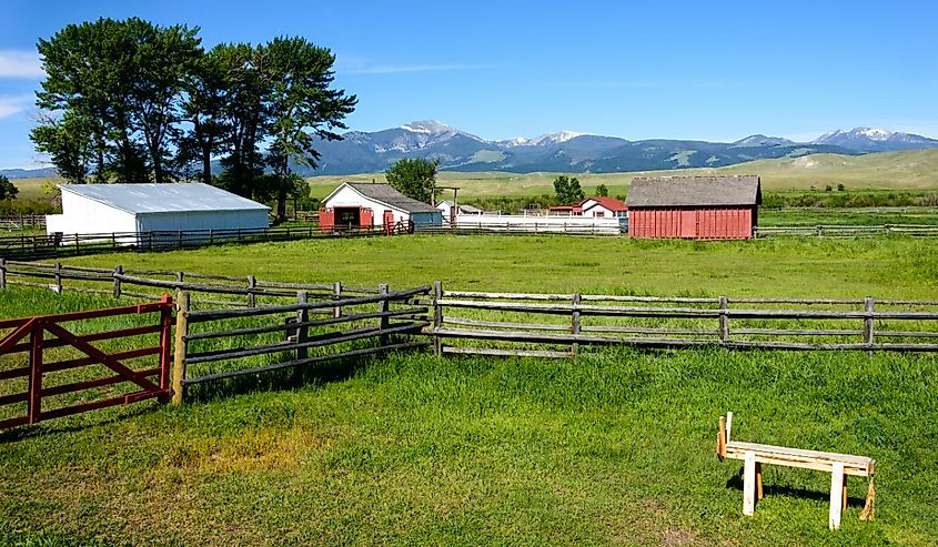 Grant-Kohrs Ranch National Historic Site in Deer Lodge, Montana.