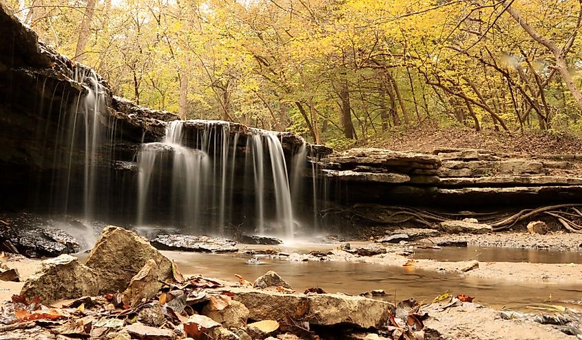 Platte River State Park in Nebraska during the fall.