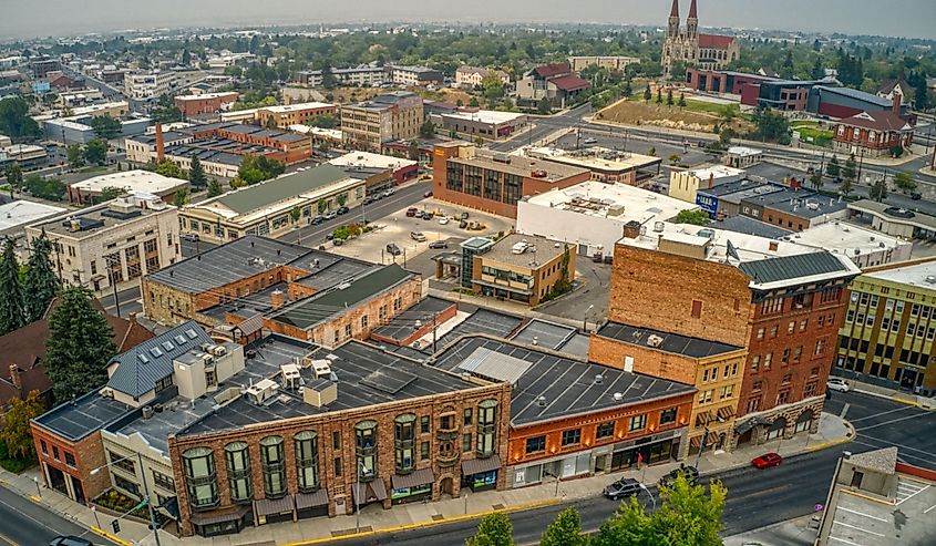 Overlooking downtown Montana, Helena.