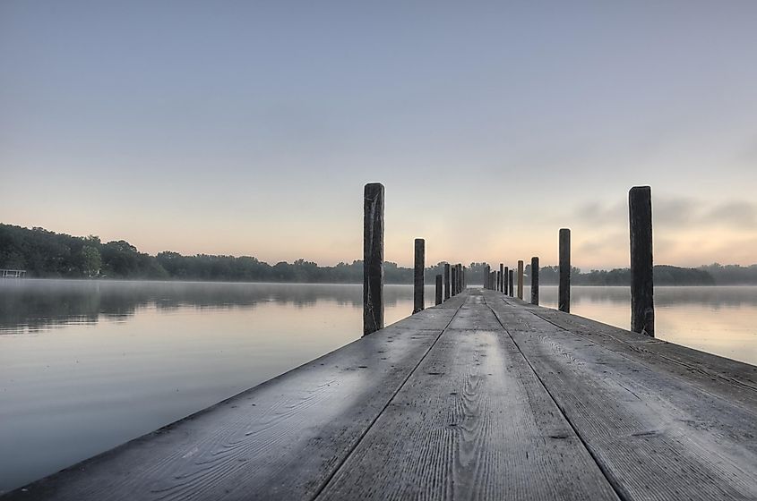 HDR of Early Morning on Lake Okoboji, Iowa.