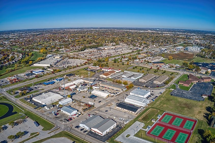 Aerial view of La Vista, Nebraska