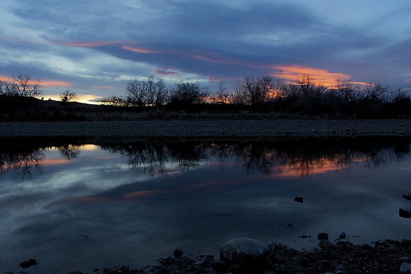 Gorgeous sunset in Guernsey Wyoming