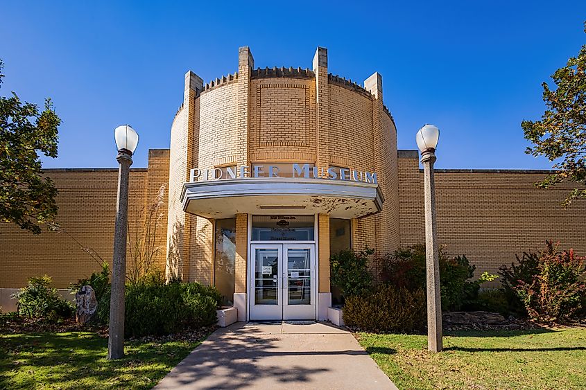 Exterior view of the Plains Indians and Pioneers Musuem. Editorial credit: Kit Leong / Shutterstock.com