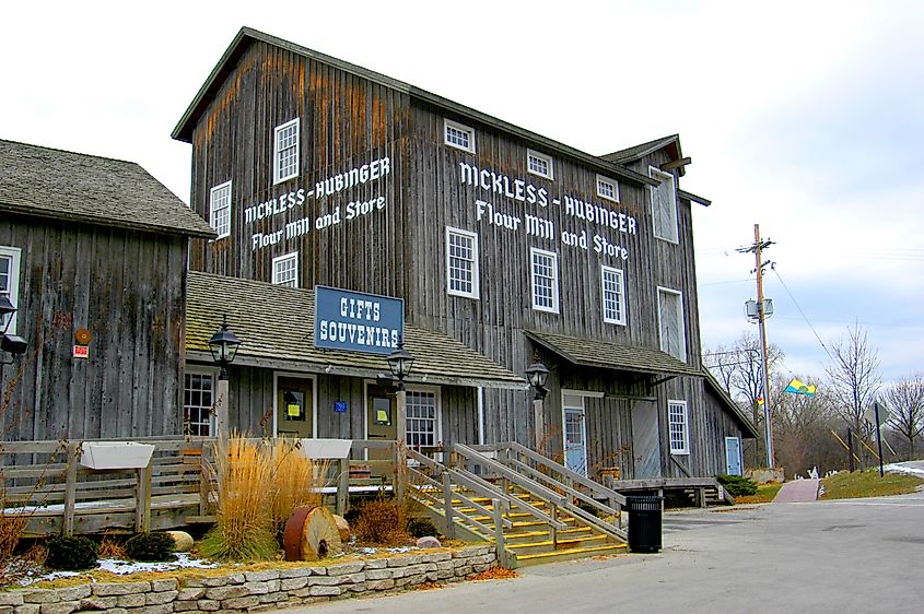 Nickless Humbinger flour mill and store In the village of Frankenmuth , Michigan