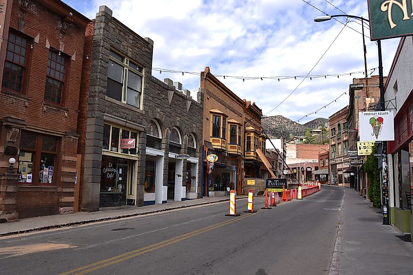 Rustic street in Bisbee, Arizona.