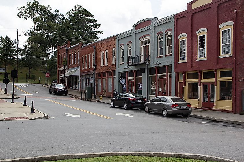 Downtown Adairsville AKA The Square. 