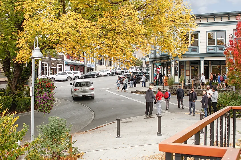A fall day at Friday Harbor, Washington.