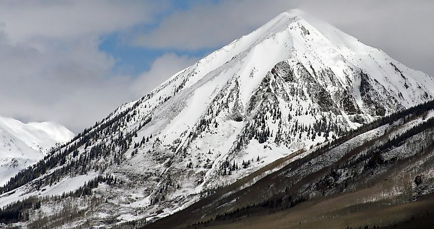 View of Mount Gothic In Gunnison County, Colorado.