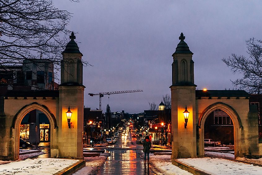 Bloomington night scene