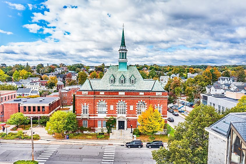 The Concord City Hall and Auditorium in Concord, New Hampshire.