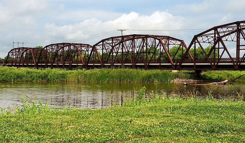 Lake Overholser Bridge in Bethany, Oklahoma