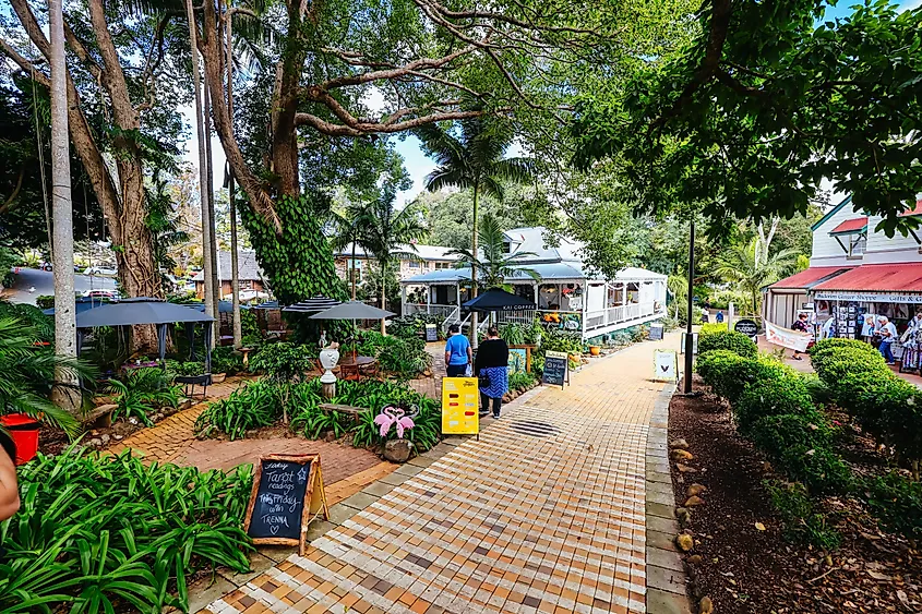 The serene town of Montville, Queensland, Australia