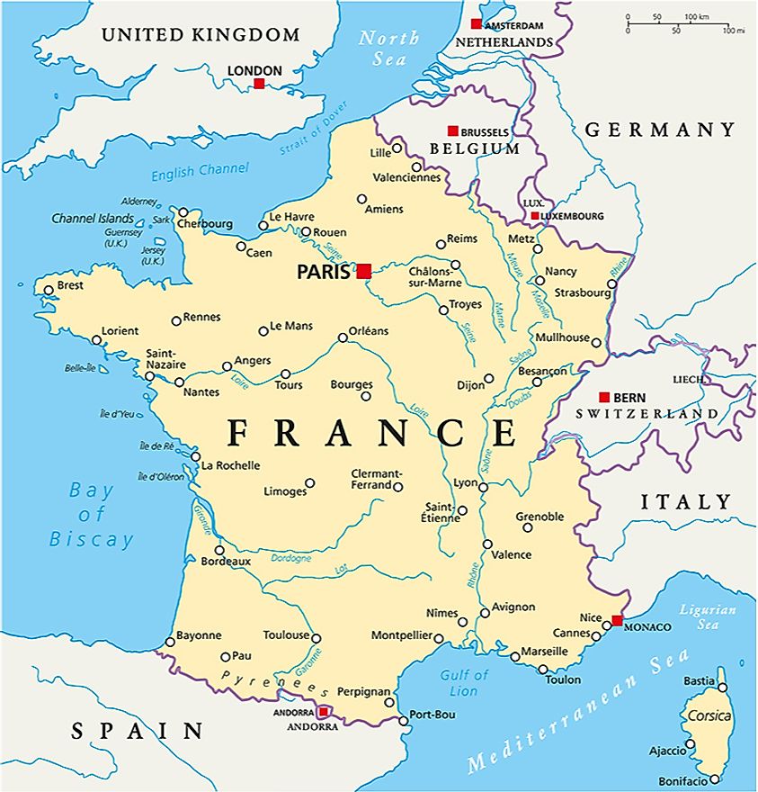 France Map Peter Hermes Furian 