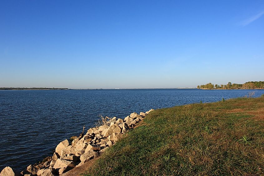 The gorgeous Waconda Lake in Kansas.