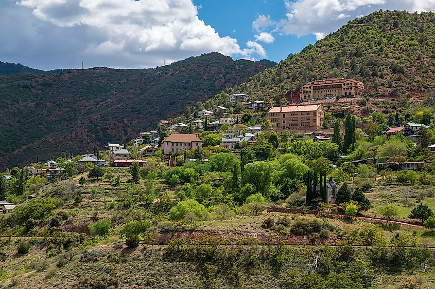 The former mining town of Jerome, Arizona