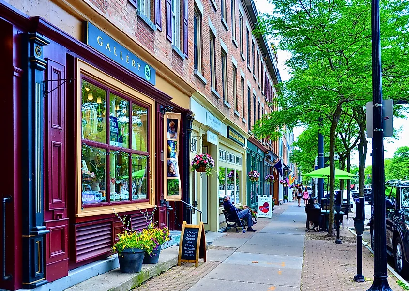 Downtown Skaneateles, New York.