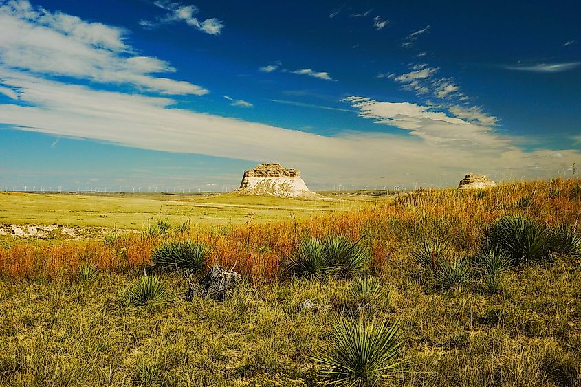 Buttes in Pawnee National Grassland in Colorado.