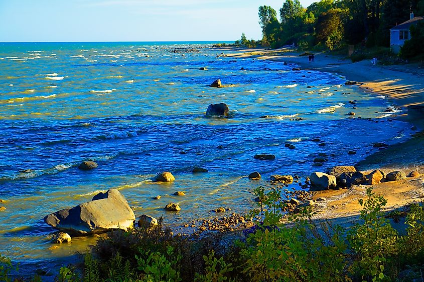 Lake Huron at Port Sanilac, Michigan.