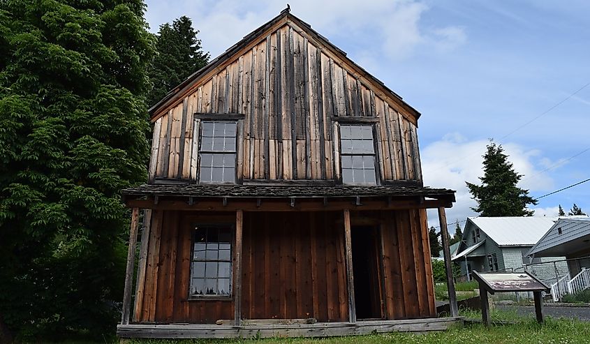 Courthouse in Pierce, Idaho, the oldest building in Idaho.