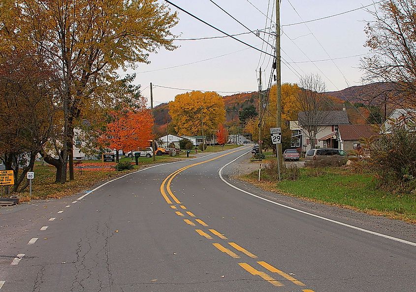 Pennsylvania Route 29 south in Noxen.