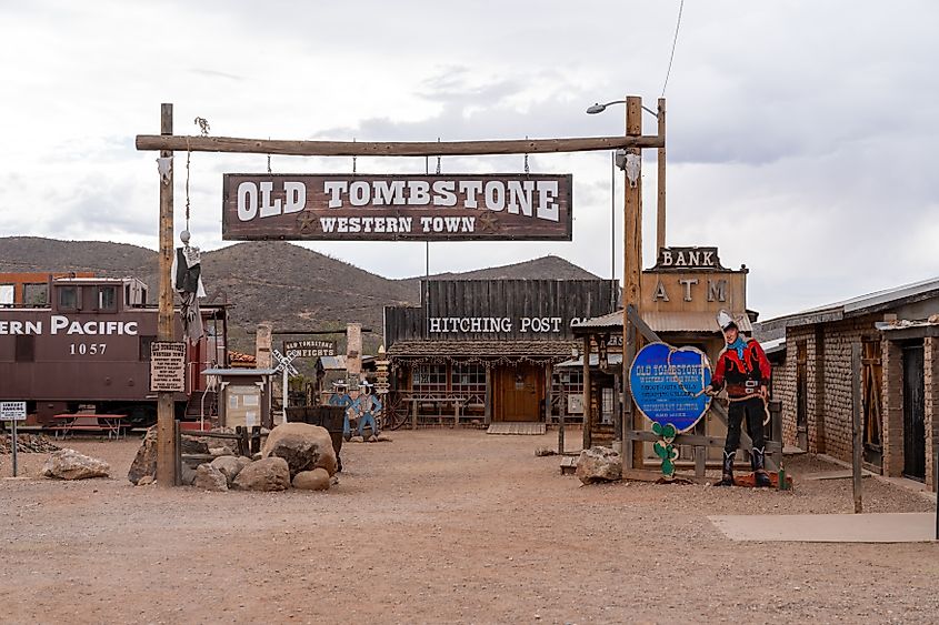 Old mine area in Tombstone, Arizona.