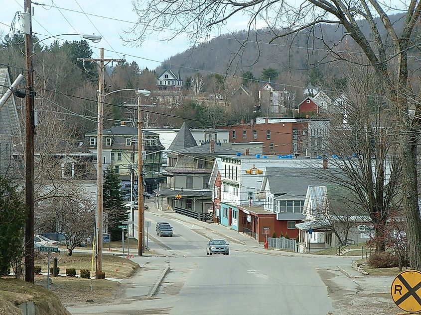 North Main Street in Hardwick, Vermont